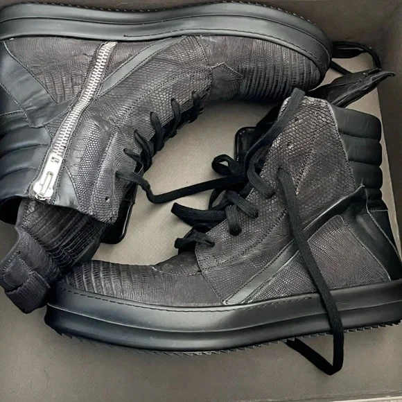 靴 RickOwens GEOBASKET 44 RICK OWENS - SHOES - Rick Owens